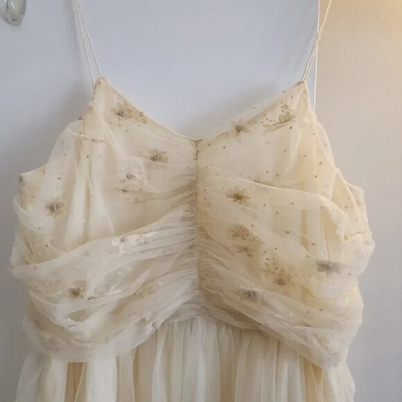 Dôen Heirloom Cardamine Dress Birch XXL Maxi Tulle Viscose Ethereal Flowers NWT - Picture 10 of 14